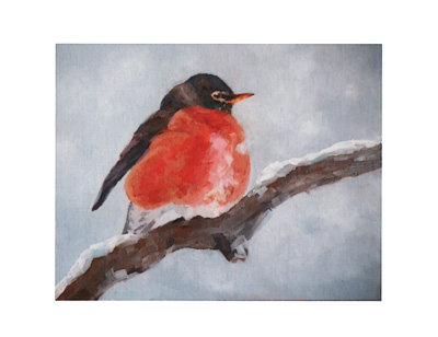 American Robin watercolor note cards