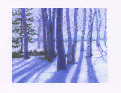 Winter Aspen watercolor note cards